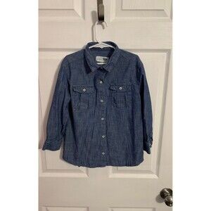 Old Navy Girls Boyfriend Shirt. Size S (6-7).
